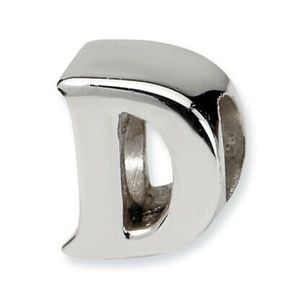 Sterling Silver Reflections Letter D Bead